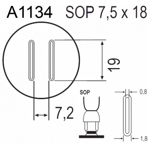 QUICK A1134, Насадка для термофена в паяльных станциях серий Quick 850, Quick 855, Quick 857, Quick 861, Quick 990