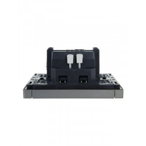 FORTE&PIANO Выключатель 1-клавишный 10А FP501 сталь IEK FP-V10-0-10-1-K46