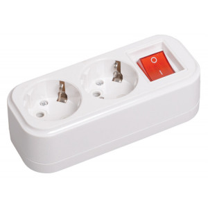 Розетка переносная разб. с выкл. К02В 2 места CLASSIC KYP11-16-02-00-ZK