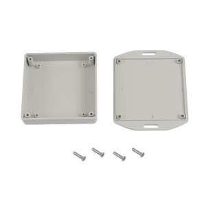1551UFLGY, Кожухи, коробки и корпуса grey plastic enclosure with flanged lid