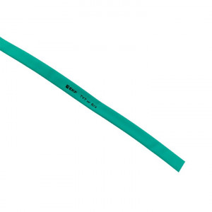 Термоусаживаемая трубка ТУТ нг 8/4 зелёная рулон PROxima tut-8-j