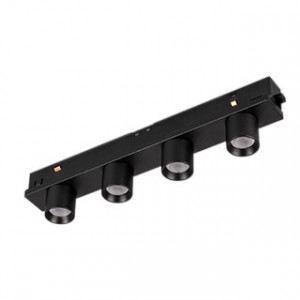 Светильник MAG-ORIENT-KRATER-L195-12W Warm3000 (BK, 25 deg, 48V) 035582, Светильник для магнитных треков MAG-ORIENT шириной 26 мм. Мощность 12 Вт, св. поток 730 лм, 65 лм/Вт, теплый 3000 K, CRI>90, угол 25°, напряжение питания 48 В. Черный фигурный корпус из металл, степень защиты IP20. Размер: длина 195 мм, ширина 22 мм, высо