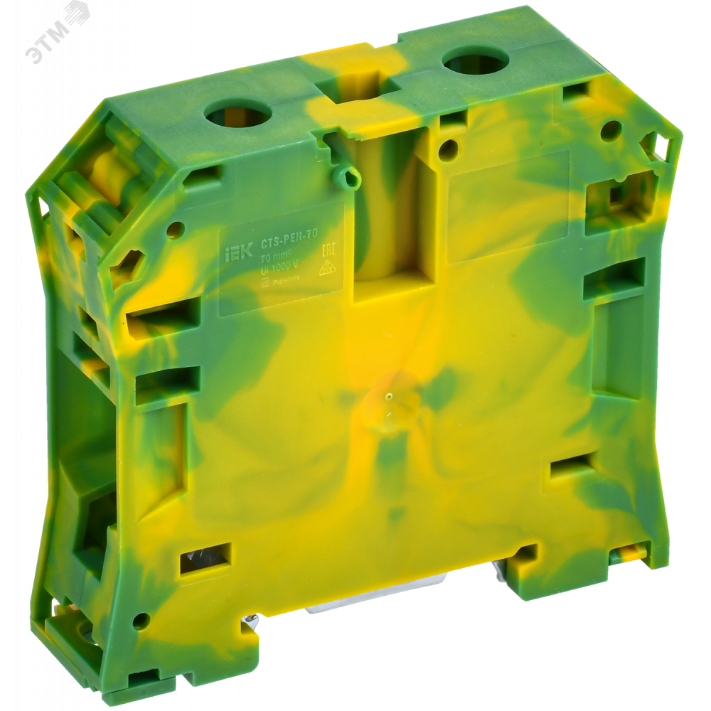 Изображение товара Колодка клеммная CTS-PEN земля монтаж неск. напр. 70мм2 YCT11-02-K52-070