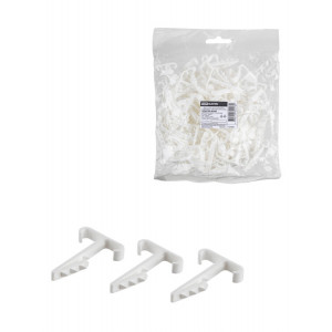 Дюбель-хомут для плоского кабеля Т-образный 2-12 мм белый (100 шт.) SQ0539-0040
