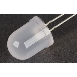 Светодиод ARL-10603UWW-2cd 004470, Поставка под заказ от 5000 шт. Выводной круглый светодиод, d=10 мм, матовая белая линза. Цвет свечения белый (6000 К). Угол излучения 60°. Сила света Iv=2000 мкд, If=20 мА. VF=3-3.8 В. Рекомендуемый постоянный рабочий ток <16-17 мА.