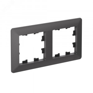 ATLASDESIGN AIR 2-постовая РАМКА, БАЗАЛЬТ/дымчатый черный ATN221402