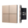 INTELLIGENT ARLIGHT Кнопочная панель KNX-304-23-IN Champagne (BUS, Frameless) 039665