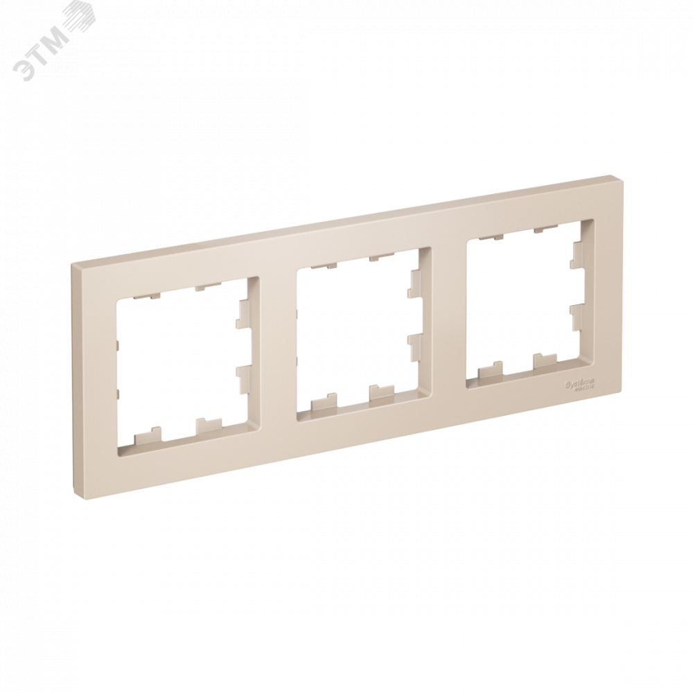 Изображение товара Рамка 3-м AtlasDesign универсальная бежевого цвета для электрощитов