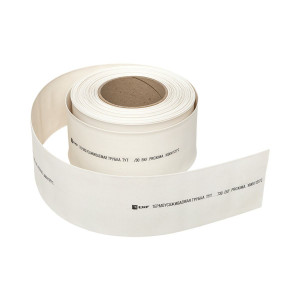 Термоусаживаемая трубка ТУТ нг 120/60 белая рулон PROxima tut-120-w