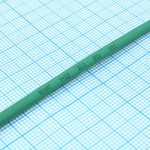 Трубка термоусадочная ТУТ нг 2,0/1,0 зеленая, термоусаживаемая трубка в метровой нарезке, не поддерживает горение