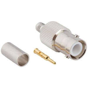 112144RP, РЧ соединители / Коаксиальные соединители BNC STRAIGHT JACK RG 58/LMR 195 REV POL