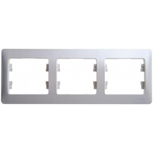 Рамка 3-м Glossa горизонт. перламутр SE GSL000603