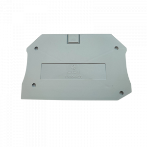 Торцевая крышка TU2.5-4-GY-EA, Торцевая крышка, для клемм TU2,5-2…, цвет: серый