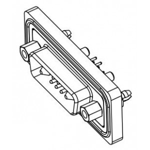 627-W7W-220-013, Соединители D-Sub со смешанными контактами WTRPF STR Dip 7W2 MLE 20AMP W/ riveted