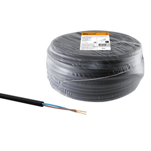 Провод ПВС 2х0,75 ГОСТ (50м), черный SQ0118-0283