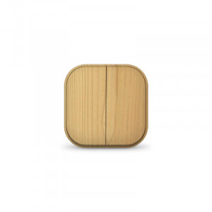 Выключатель 2-кл. 1п ОП 10А IP20 сосна 1436