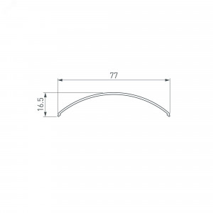 Экран SL-KANT-H16 ROUND OPAL 024038, Полукруглый матовый экран к профилю SL-KANT-H16. Материал - поликарбонат. Светопропускание - 64%. Длина - 2000 мм. Цена за 1 м.
