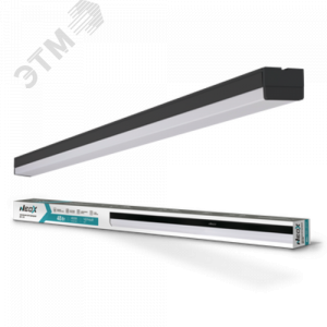 Светильник светодиодный ДБО-LINE 48Вт 230В 4000К 4800лм 100лм/Вт черный IP40 4690612037745