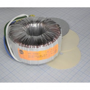 58-0300-012-S, Тороидальный трансформатор 300ВА 230В 12В 25,000A (117x61мм)