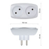 Разветвитель 2-м без заземл. 16А IP20 SP-2-W бел. C0045520