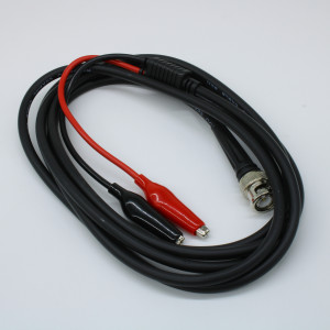 HB-A200, Кабель соединительный BNCшт - 2 крокодила, черный/красный, длина 2м., RG58C/U