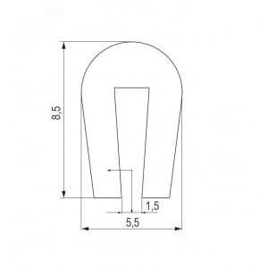 Профиль для защиты кромок лотка 37559R