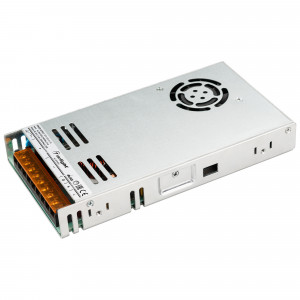 Блок питания ARS-350-24-FA (24V, 14.6A, 350W) 027330(1), Источник напряжения с гальванической развязкой для светодиодных изделий. Входное напряжение 200-240 VAC. Выходные параметры: 24 В, 14.6 А, 350 Вт. Встроенный PFC >0.5. Негерметичный алюминиевый сетчатый корпус IP 20. Габаритные размеры длина 215 мм, ширин