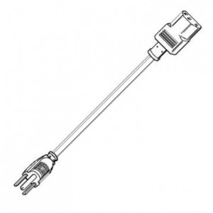 17600 10 B1, Кабели питания переменного тока 18AWG SJT 6FT 7IN (2.0m) BLACK