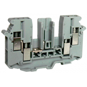 Клемма для модулей UKJ-4/2X2FDS1, Клемма для подключения модулей, 4 точки подключения, тип фиксации провода: винтовой, номинальное сечение: 4 мм кв., до 16A, 400V, ширина: 6,2 мм, цвет: серый, тип монтажа: DIN35