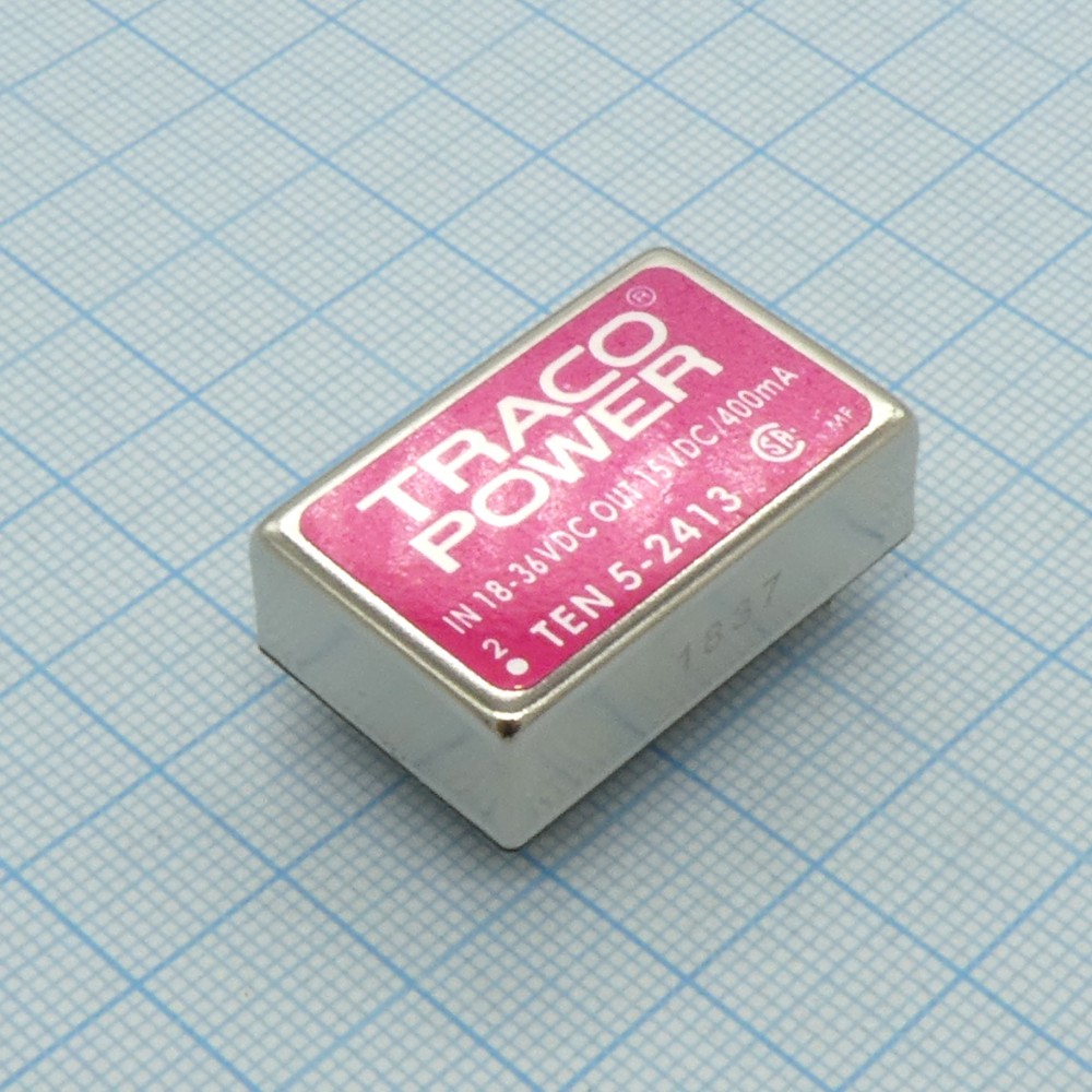 Изображение товара Преобразователь DC/DC TEN 5-2413 24В на 15В 0.4A 6Вт