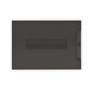 Щиток 12 мод встраиваемый FRAME ЩРв-П-12, белый, с тонированной дверцей, с 2  шинами PEN на 6 и 8 отв. F12B1WD DKC F12B1WD