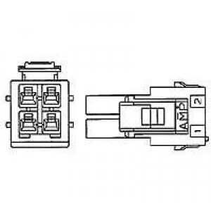 177904-1, Проводные клеммы и зажимы HSG PLUG 10P .156