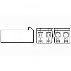 647401-3, Проводные клеммы и зажимы HSG REC 1X04C STD