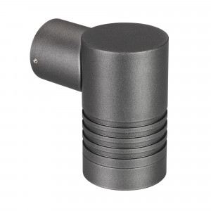 Светильник LGD-RAY-WALL-R46-3W Day4000 (GR, 24 deg, 230V) 033309, Накладной настенный светильник. Мощность 3,5 Вт, св. поток 310 лм, 88 лм/Вт, дневной 4000 K, CRI>80, угол 24°, напряжение питания 230 В. Темно-серый фигурный корпус из алюминия, экран стекло, степень защиты IP65.