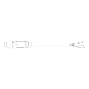 2273002-1, Кабели для датчиков / Кабели для приводов 4pos PUR 1.5m M8 strt plug pig