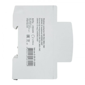Контактор модульный КМ 25А 3NO+1NC 230VAC (2 мод.) AVERES EKF