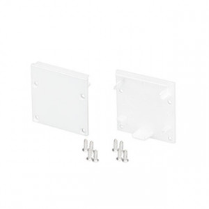 Заглушка SL-LINE-3535 WHITE 037552, Пара белых заглушек для профиля SL-LINE-3535 WHITE. В комплекте 2 заглушки, 8 шурупов. Цена за 1 комплект.