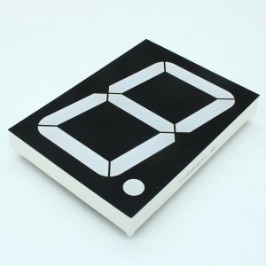 FYS-40011DUHR-11, Индикатор сегментный одноразрядный 101.6мм OA Красный 30-60мКд