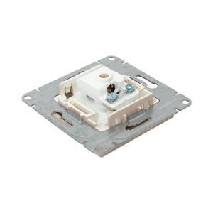 Механизм розетки TV, одиночная, кремовый Эпика EKF UP1-SOI-TV-1