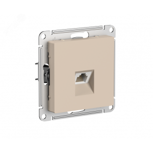 Розетка компьютерная AtlasDesign RJ45 кат.5E механизм песочн. SE ATN001283