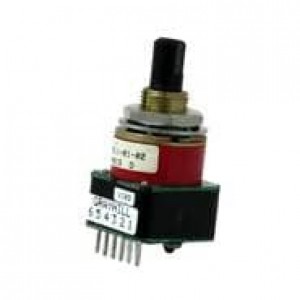 61B15-01-02, Кодеры Encoder, 15&deg;or 24 positions, quadrature, pushbutton, pins