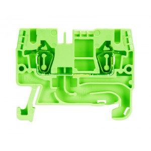 Проходная клемма WKFN 2,5/35 GN, Проходная клемма, тип фиксации провода: пружинный, номинальное сечение: 2,5 мм кв., 24A, 800V, ширина: 5 мм, цвет: зеленый, тип монтажа: DIN35