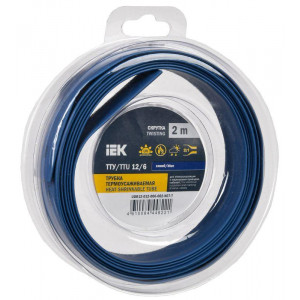 Трубка термоусадочная ТТУ нг-LS 12/6 син. (уп.2м) UDR12-012-006-002-K07-T