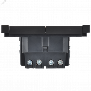 FORTE&PIANO Выключатель 2-клавишный перекрестный 10А FP109 черный IEK FP-V23-0-10-1-K02