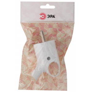 Вилка с заземл. угловая с кольцом 16А бел. Vx4-W Б0039676