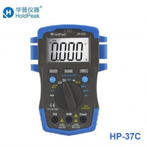 Мультиметр HP-37C True RMS,NCV, Автоматически определяет пределы измерения, определяет освещенность и включает подсветку, имеет датчик NCV
