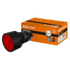 Кнопка SВ-7 "Стоп" красная 1р d22мм/230В SQ0704-0025