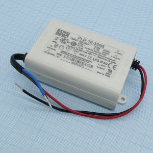 PLD-16-350B, Источник электропитания светодиодов класс 2 16Вт 24-48В/350мА стабилизация тока