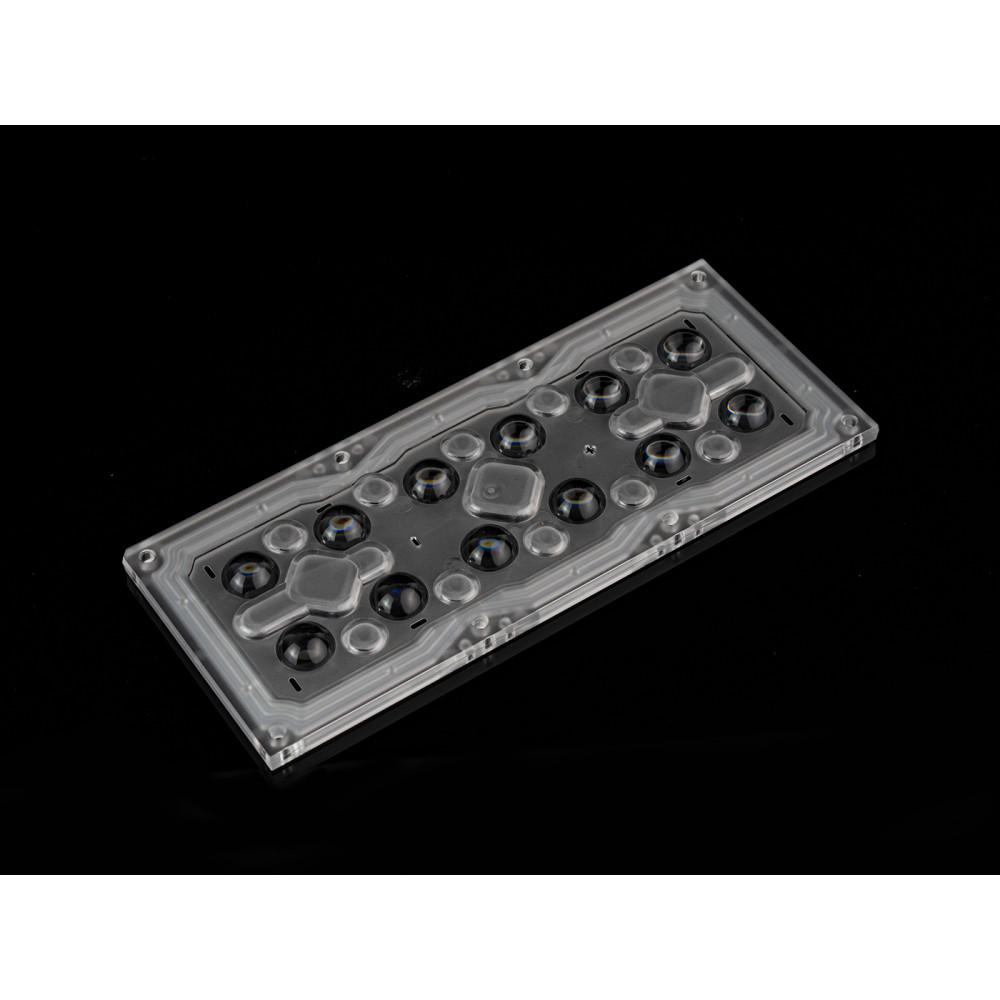 Изображение товара Групповая прямоугольная линза ALHB173D12LED60GR для светодиодов 12 шт 60°