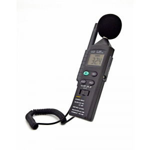 DT-8820, Многофункциональный тестер окружающей среды 4 в 1. Измерение уровня шума 35..130дБ ±3,5 дБ, освещенности: 0,1…20клк ±5%, влажности: 25…95%RH и температуры:−20…50°С±3%, термопара тип К −20…750°С